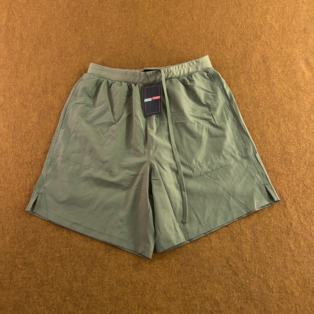 Jumpstart Mens Medium Green Athletic Training Shorts NWT